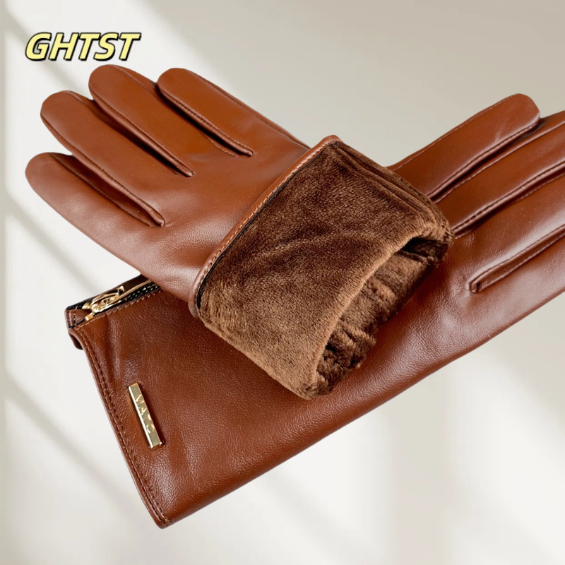 Fashion Real Sheepskin Motorcy - Leather Driving Glove reseña y precio
