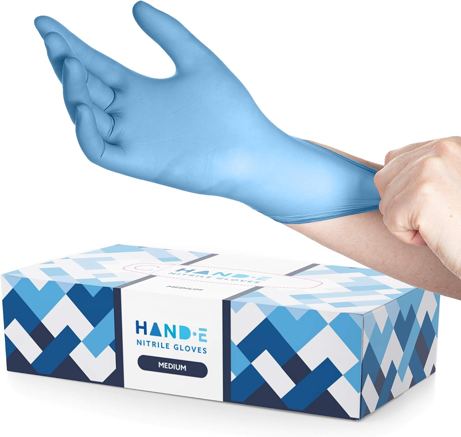 Blue Nitrile Disposable Gloves - Rubber Glove Cleaning reseña y precio