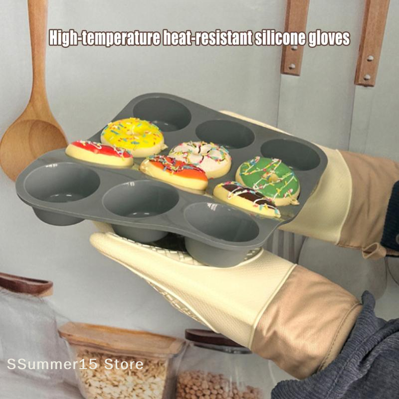 【R】Silicone Heat-insulating Gl - Oven Mitt Silicone reseña y precio